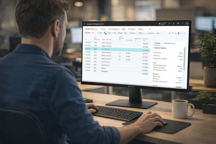 Microsoft Dynamics 365 Business Central Och Urklipp Ms