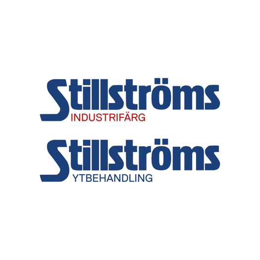 Logotyper för Stillströms Industrifärg och Stillströms Ytbehandling